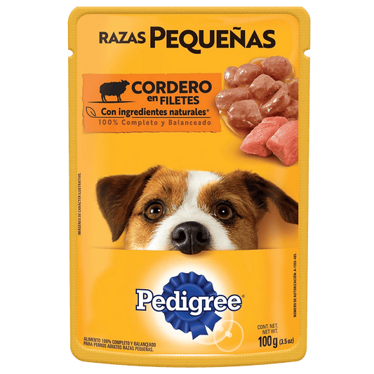 PEDIGREE POUCH RPQ 12 1 100 GR CORDERO