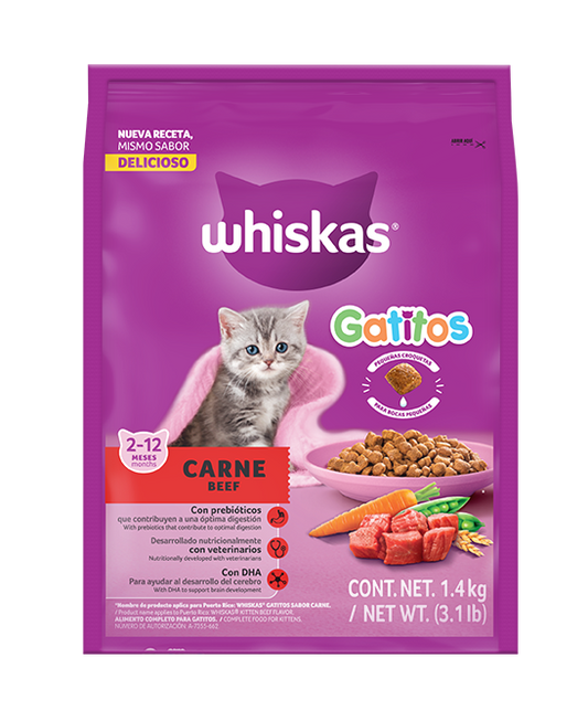 WHISKAS GATITOS   12/1.4 KGM