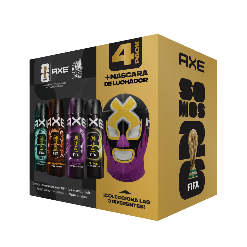 4PACK AXE AERO MIX/MASCARA 8/4 PZ