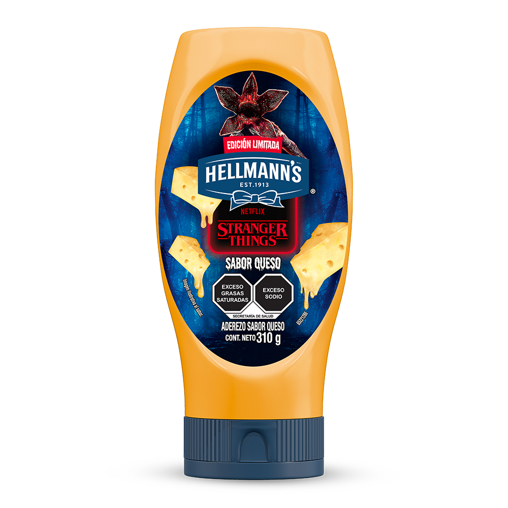 HELLMANNS ADEREZO QUESO SQZ 12/310 GR