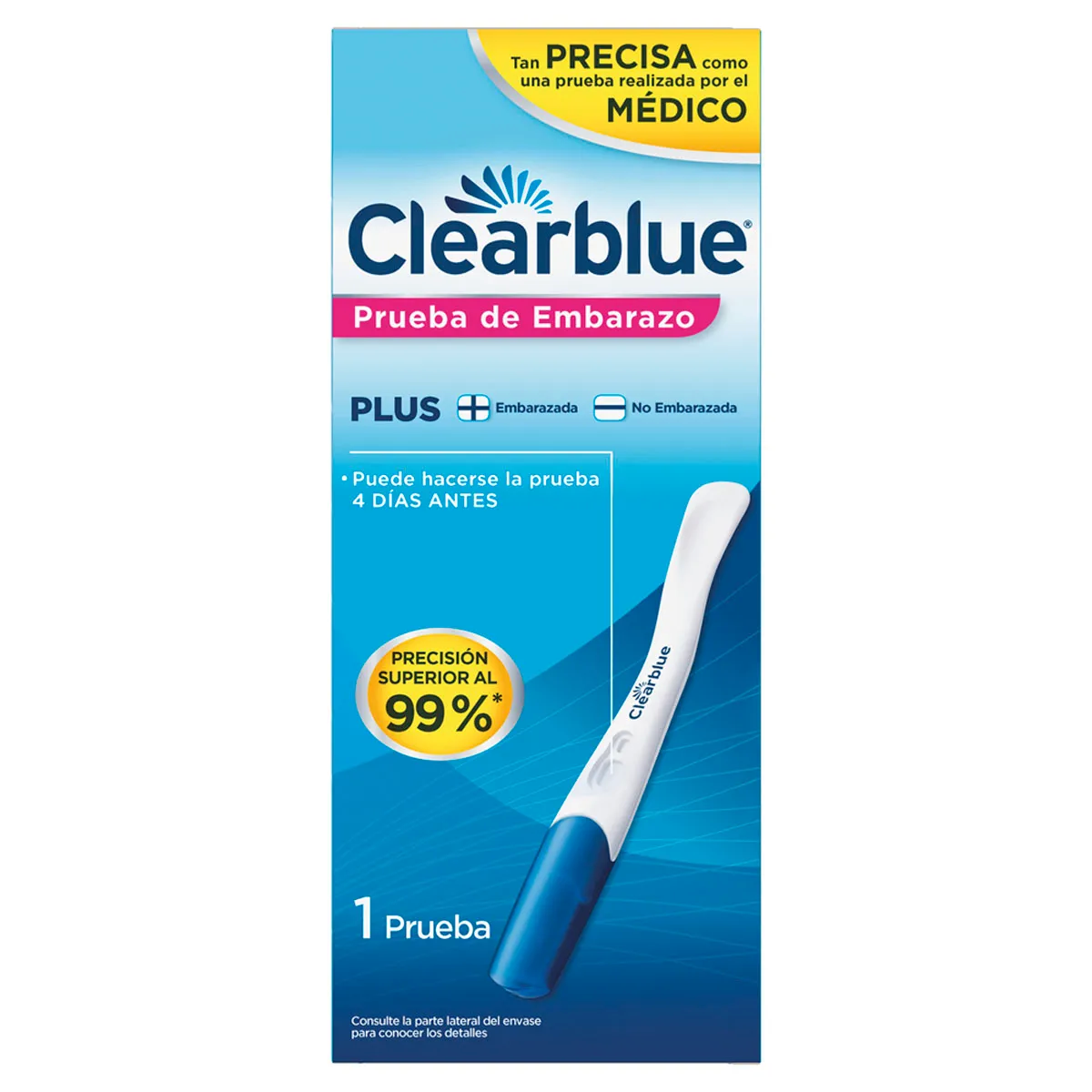 CLEAR BLUE PBA.EMBARAZO 12/1 PZA