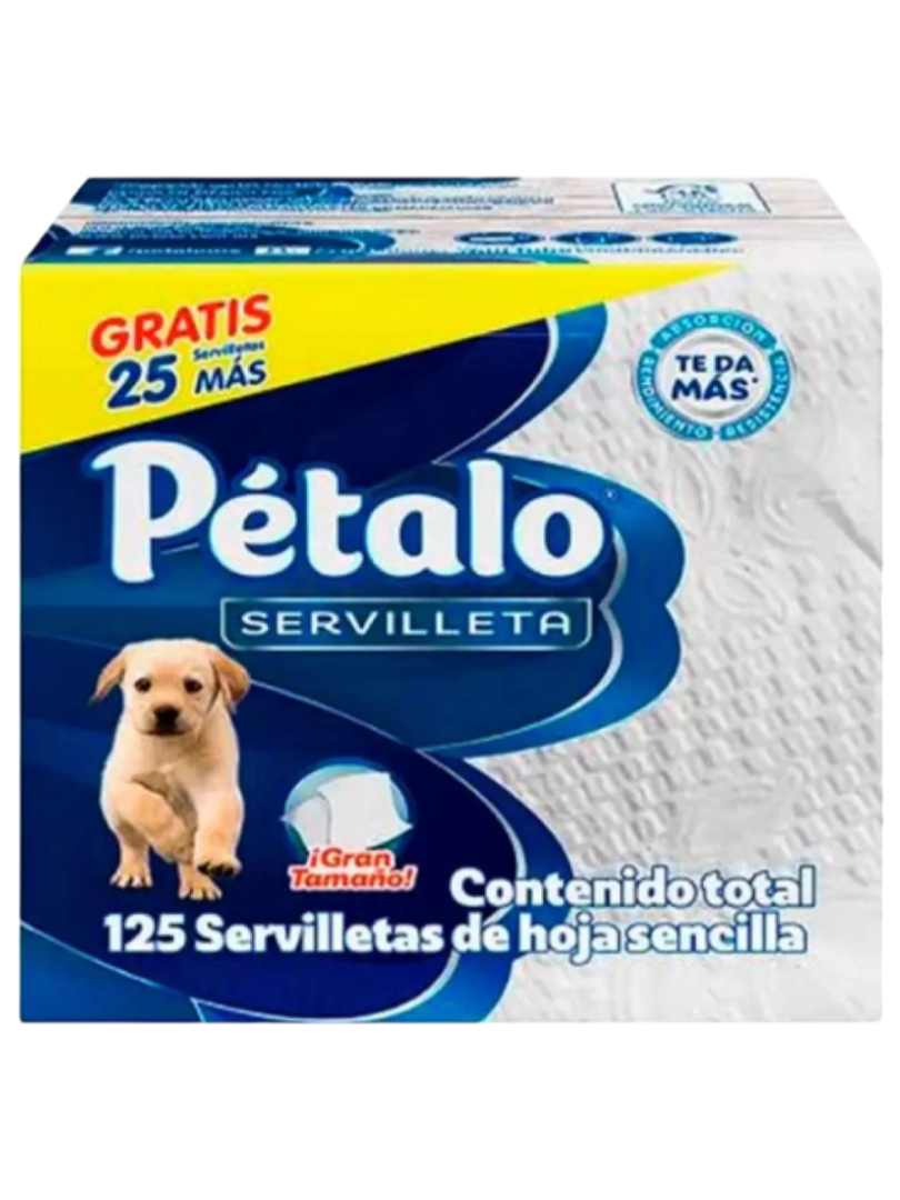 SERVILLETA PETALO 48/100 MAS 25 GRATIS