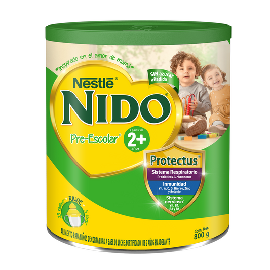 Alimento Para Niños de Corta Edad Nido Pre Escolar 2+ Lata 800g