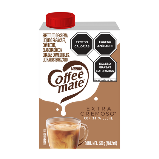 Sustituto de Crema para Café Coffee Mate Líquido Extra Cremoso 530g