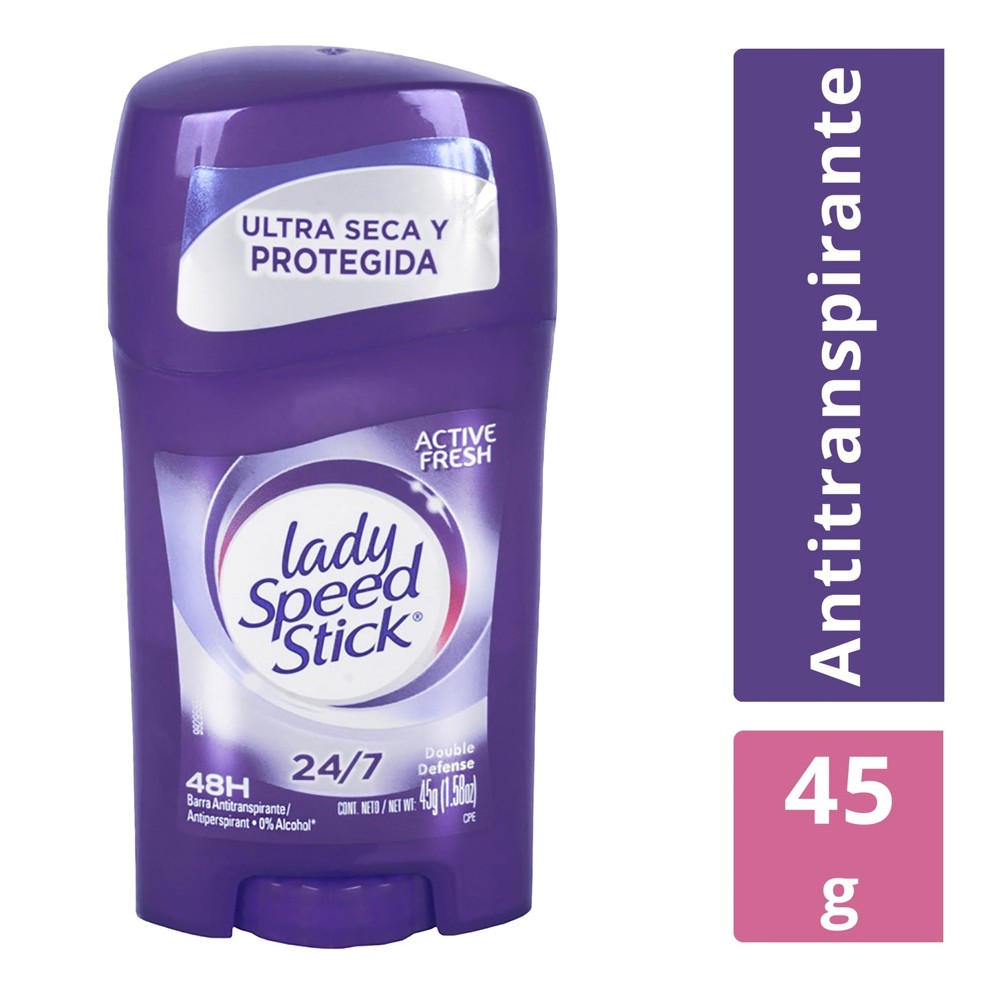 Antitranspirante Lady Speed Stick 24/7 Active Fresh en Barra 45 g