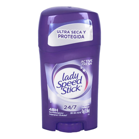 Antitranspirante Lady Speed Stick 24/7 Active Fresh en Barra 45 g