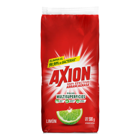 Detergente Lavatrastes en Polvo Axion Limón 500 g