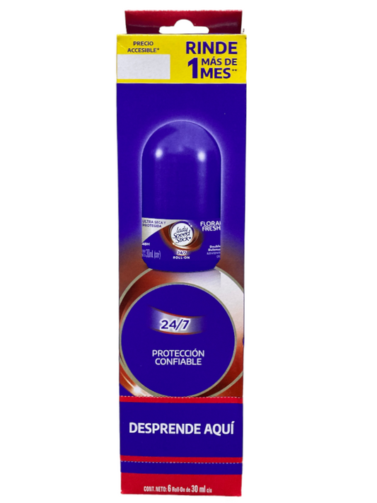 LADY SS MINIROLL 8/6P/30ML FLORAL F