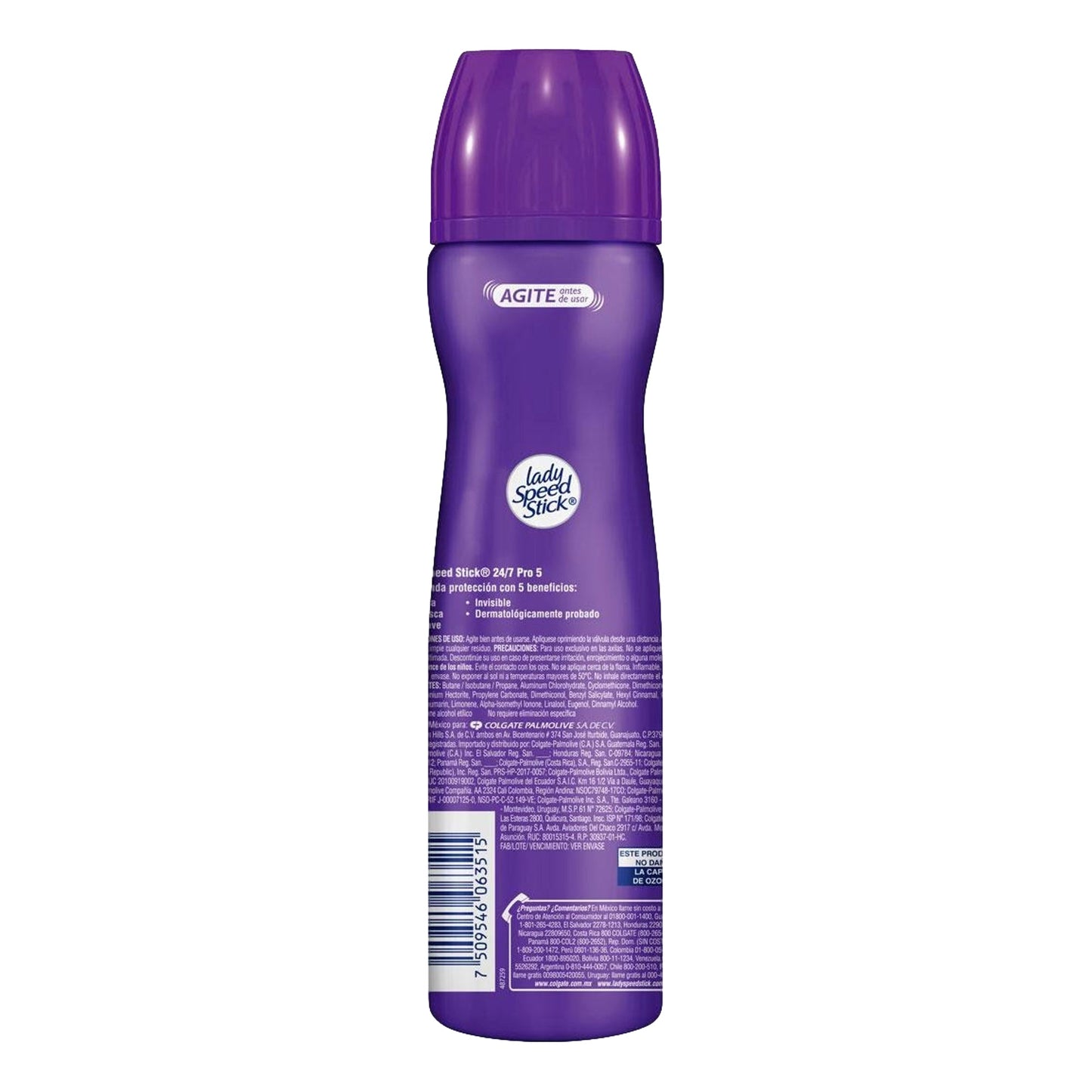 Antitranspirante Lady Speed Stick 24/7 Pro 5 en Aerosol, 91 g
