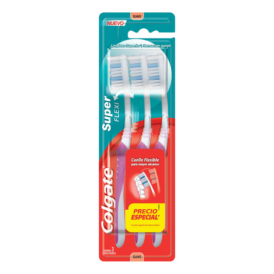 Cepillo Dental Colgate Super Flexi 3 pzas