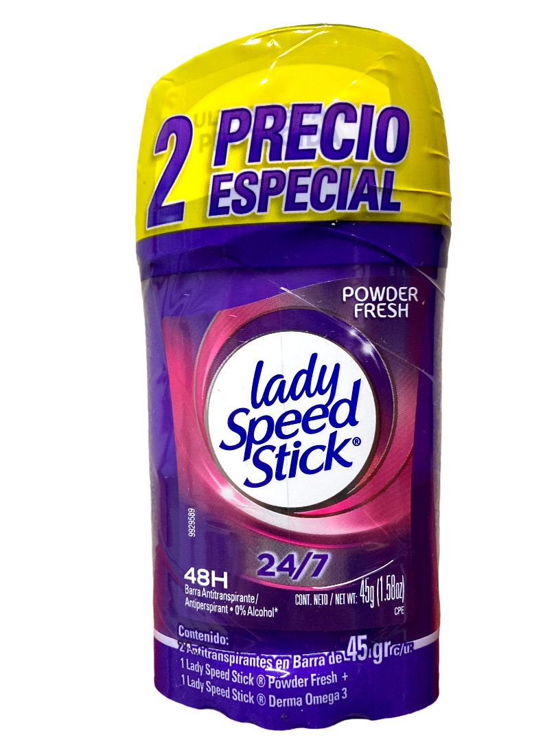 2PACK LADY SS 6/2/1 24/7 POWER FRESH BAR