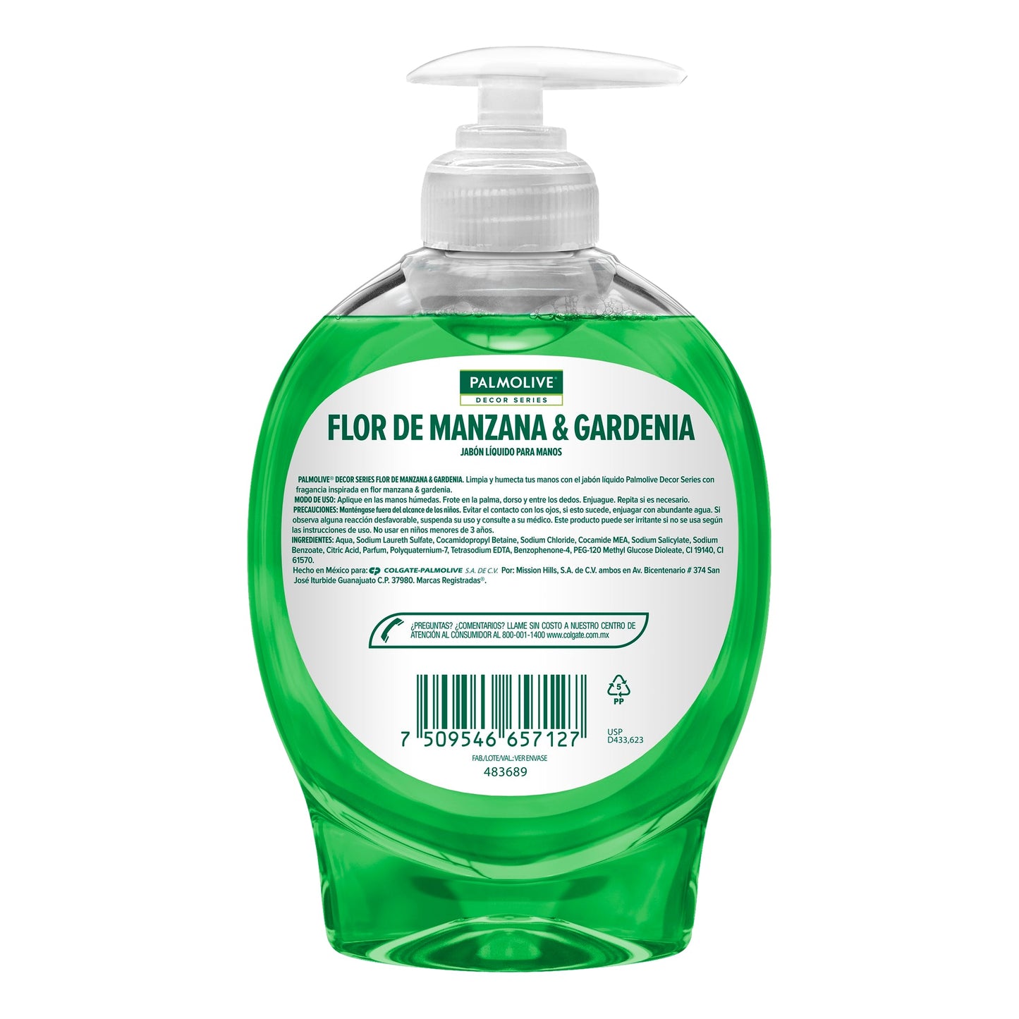 Jabón líquido para Manos Palmolive Flor de Manzana y Gardenia 221 ml