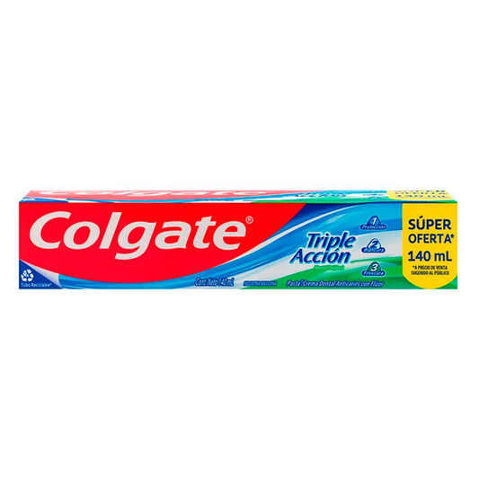 COLGATE TRIPLE ACCION  72/140 ML