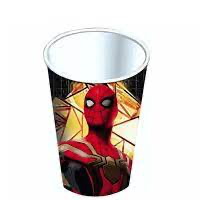 SPIDERMAN VASO P/FIESTA 6/6 PZAS