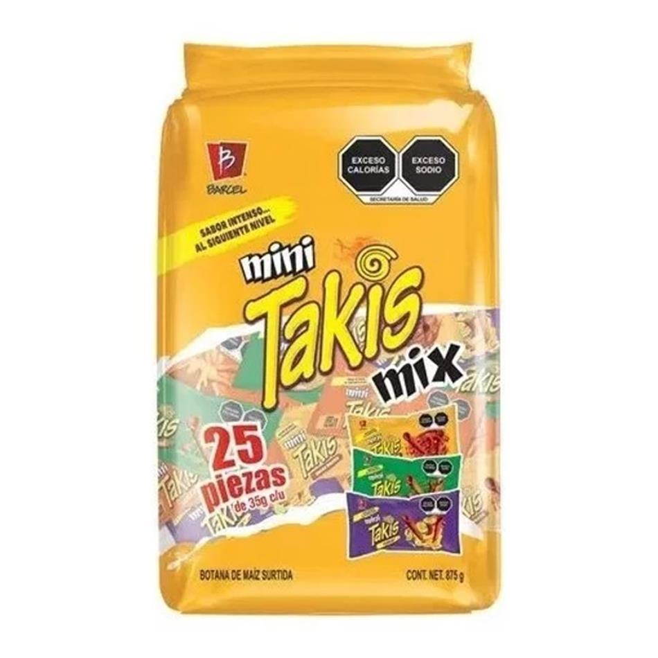 BARCEL MINI TAKIS MIX 3/25 PZAS