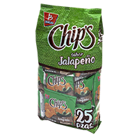 BARCEL MINI CHIPS JALAPENO 6/25/18 GRS