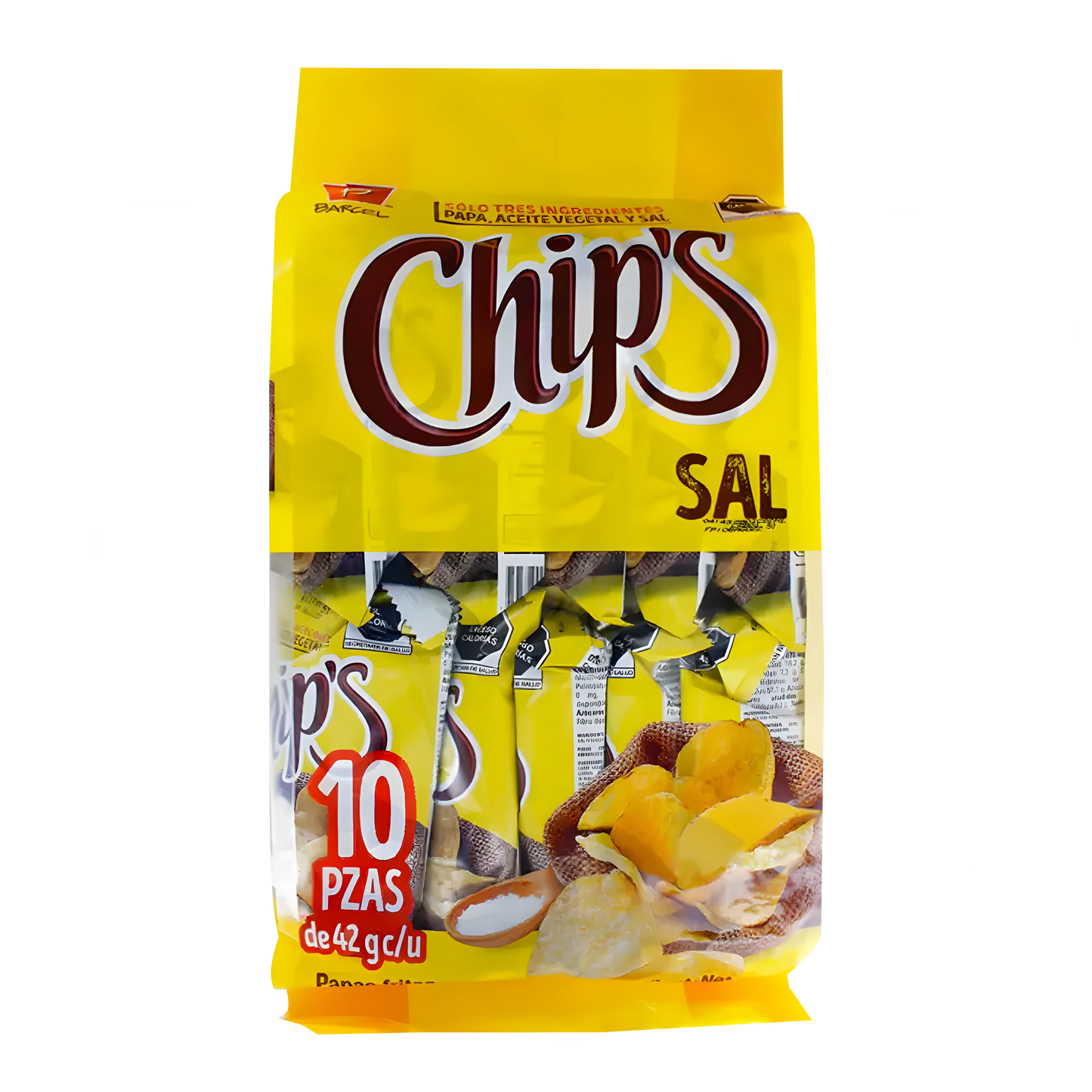 BARCEL TEN PACK CHIPS SAL 4/10 PZAS