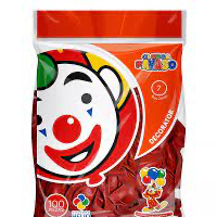 GLOBO 7  ROJO  25/100 PZAS