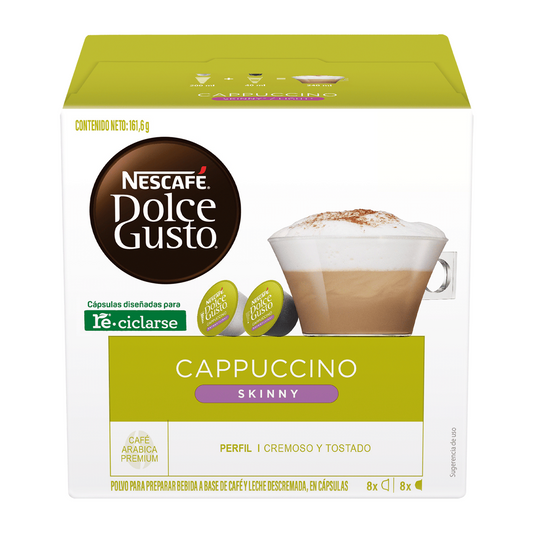 Café en Cápsulas Nescafé Dolce Gusto Cappuccino Skinny 16 Cápsulas