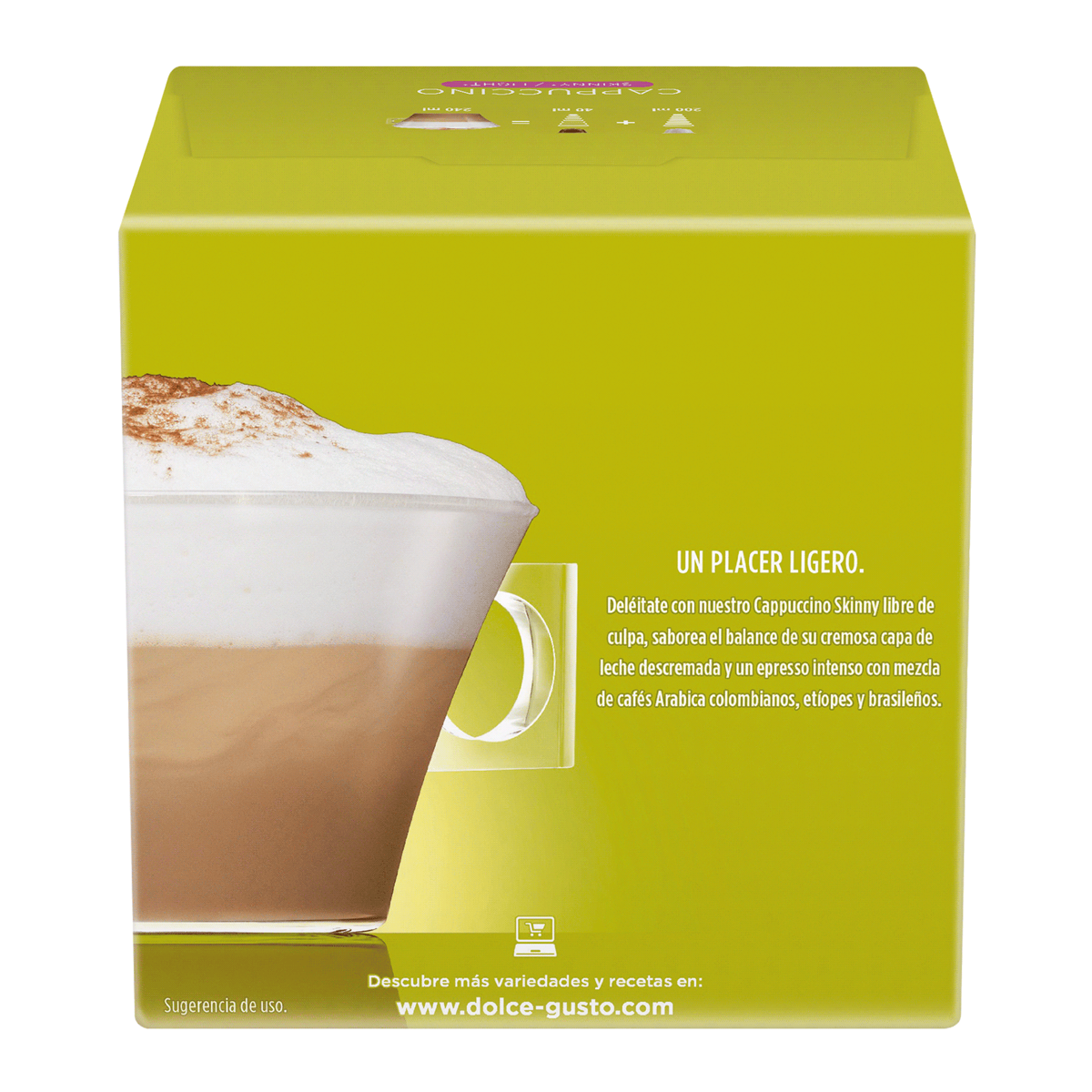 Café en Cápsulas Nescafé Dolce Gusto Cappuccino Skinny 16 Cápsulas