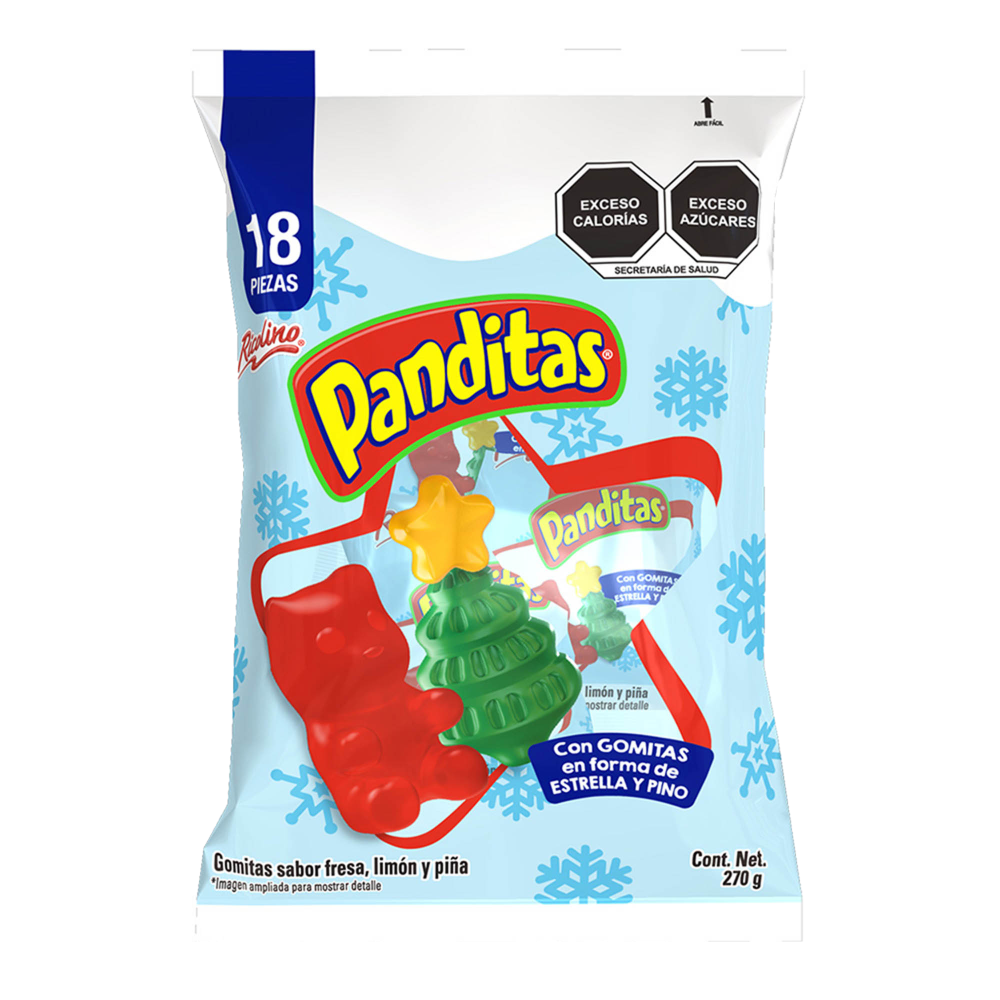 MINI PANDITAS NAVIDAD 18/18/15 GRS