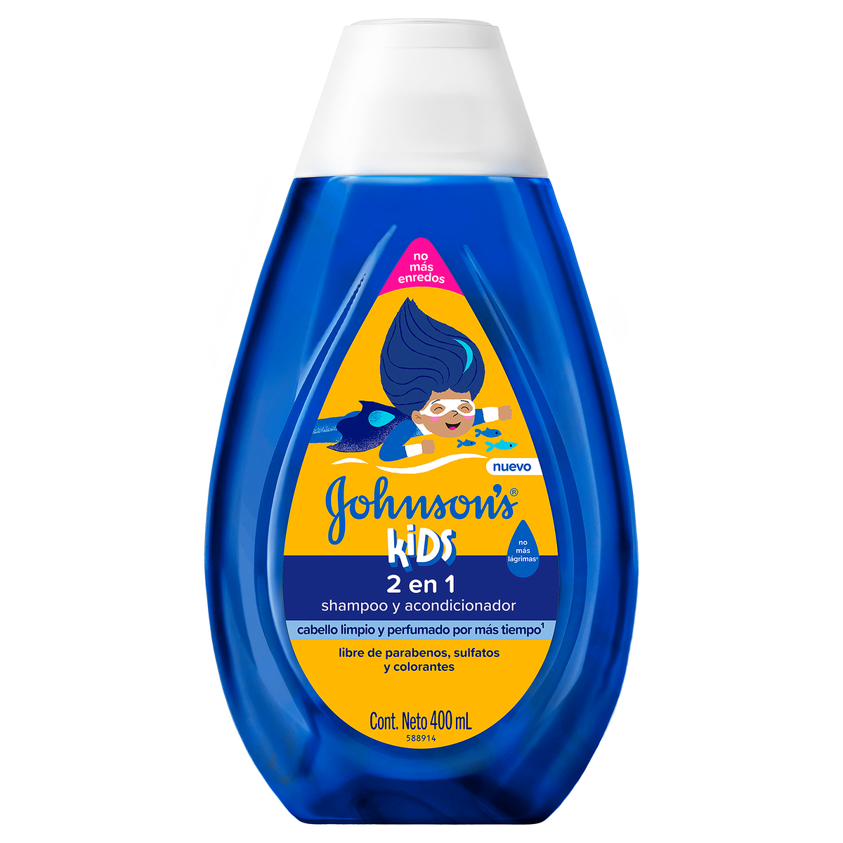 JOHNSON BABY SH 12/400ML 2EN1 KIDS