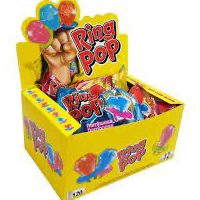 RING POP CARAMELO SABORES 6/12/14GR