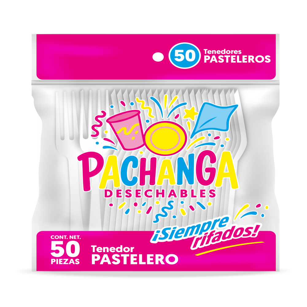 PACHANGA TENEDOR PASTELERO 60/50 PZAS