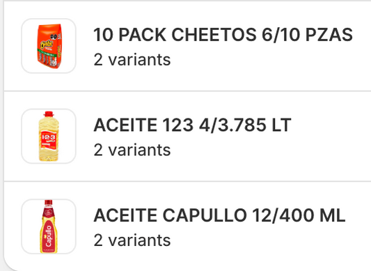 Mix de abril (Variantes)